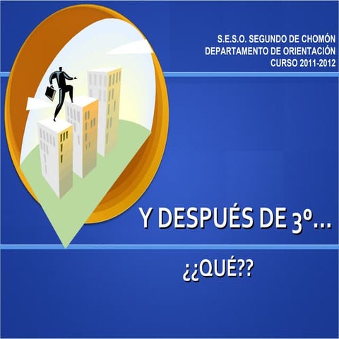 Orientacion academica 3º ESO