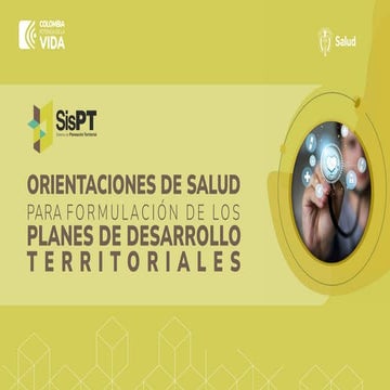 Orientaciones - Salud en el SIPT para la formulacion de planes | PDF