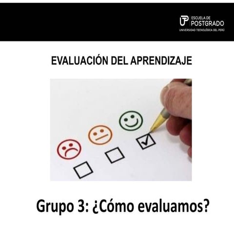 ¿CÓMO EVALUAMOS? - EVALUACIÓN DEL APRENDIZAJE