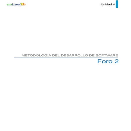 Orientaciones para el foro 2