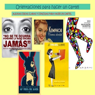 Orientaciones para hacer un cartel