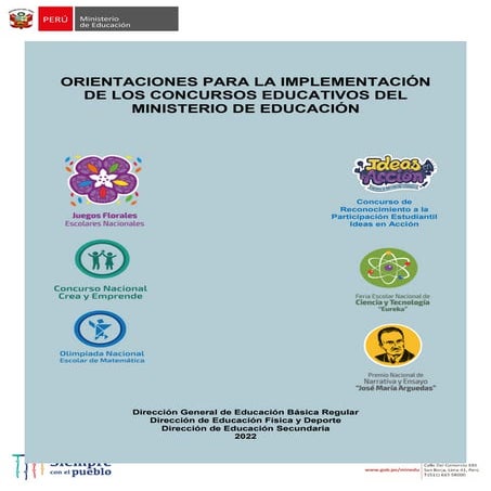 Orientaciones para la implementación de los Concursos Educativos del ...