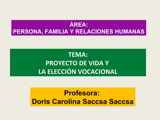Orientacion vocacional