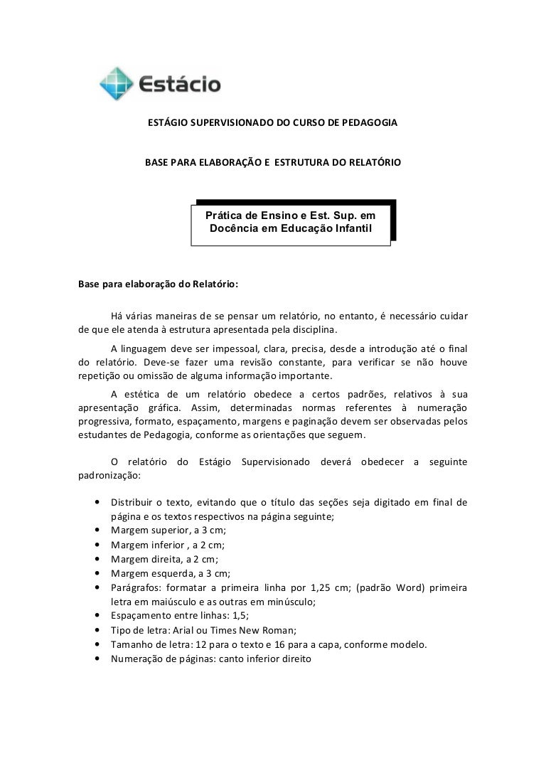 Relatorio estagio Relatorio estagio