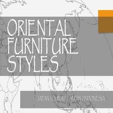Oriental furniture styles REPORT