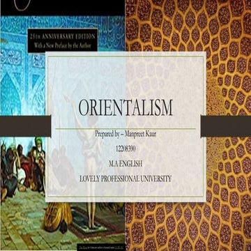 "Revisiting Edward Said's 'Orientalism': Unveiling Western Constructs of the ...