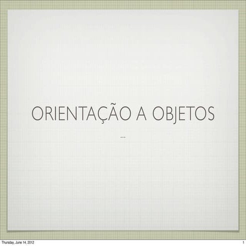 Orientação a objetos v2