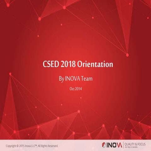 CSED 2018 Orientation
