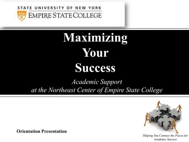 Orientation   may term 2014 - maximizing academic success