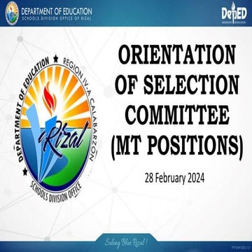 DepED Master Teacher I and II | PPT