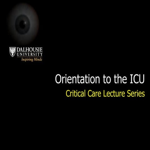 Orientation To The Icu