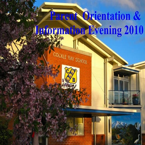 Parent Orientation Evening 2010