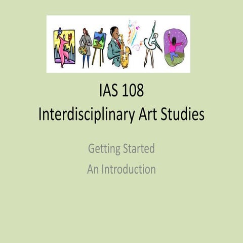 Orientation IAS 108 Summer Intersession 2015