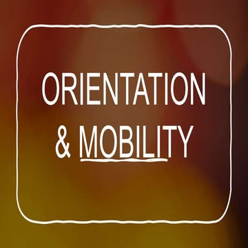 Orientation & Mobility