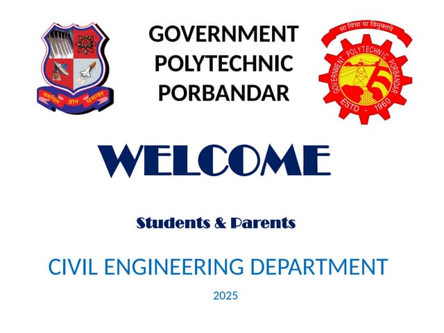 Orientation presentation of G P Porbandar
