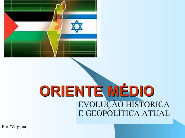 Oriente Médio  Evolução Histórica