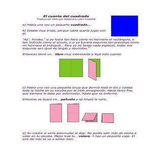 Origami  el cuento del cuadrado