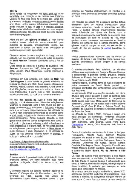 Origem dos generos musicais