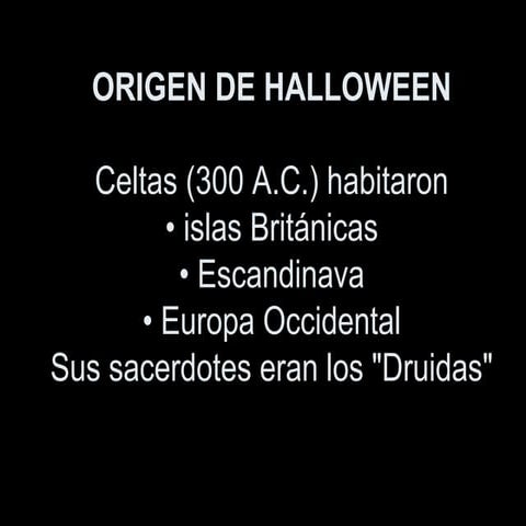 Origen de halloween