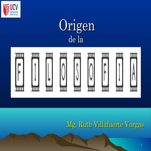 Origen de la filosofía 