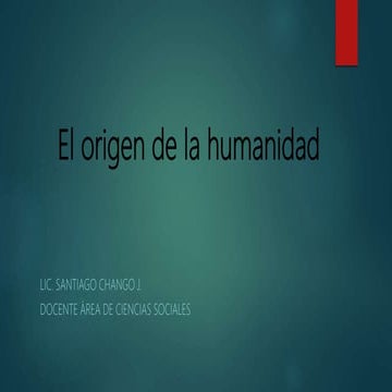 Origen de la humanidad