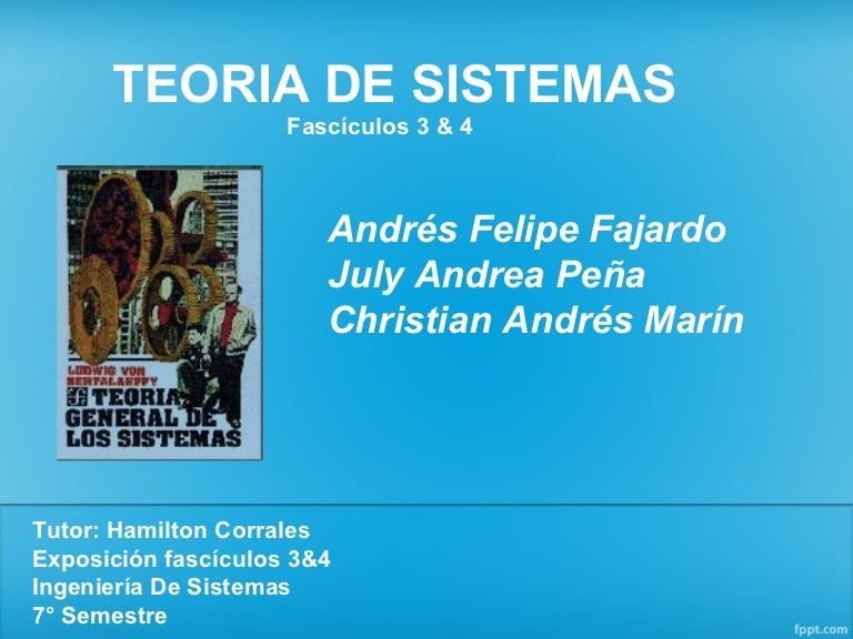 Origen de la teoria de sistemas