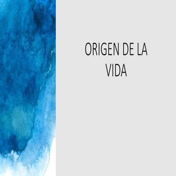 IDEAS Y TEORÍAS DEL ORIGEN DE LA VIDA.pptx