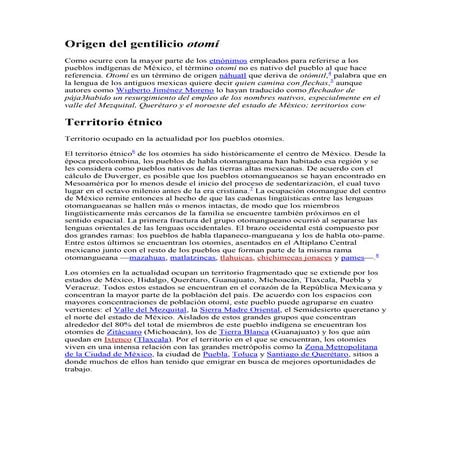 Origen del gentilicio otomí