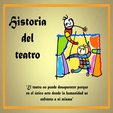 Origen del teatro