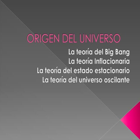 Origen del universo
