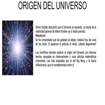 Origen del universo