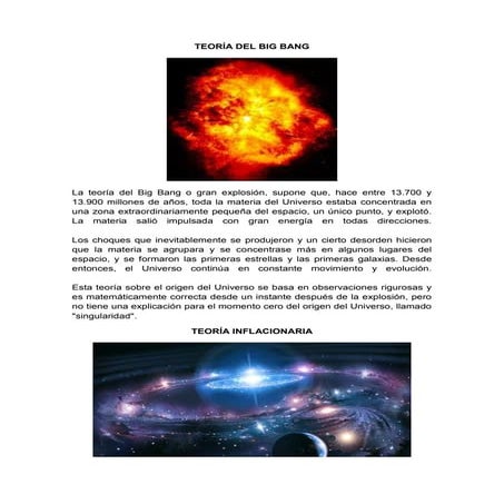 Origen del univierso