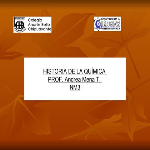 Origen e historia de la química (2)