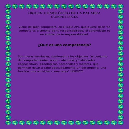Origen etimológico de la palabra competencia