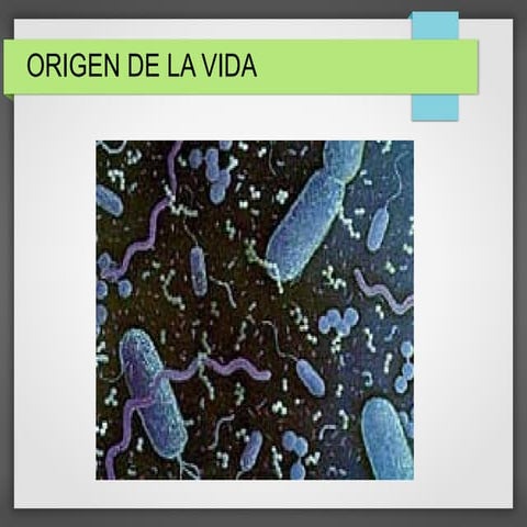 Origen de la vida