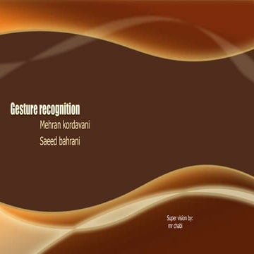 gesture recognition!