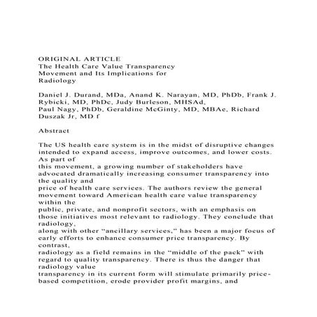 MEDICARE HEALTHCARE CHARGE DISPARITY ANALYSIS | PDF