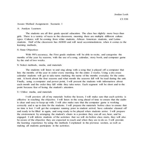 Original assure method