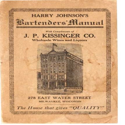 ©1882 Harry Johnson's Bartending Guide