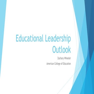 Educational Leadership Outlook