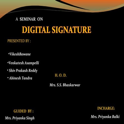 Digital Signiture
