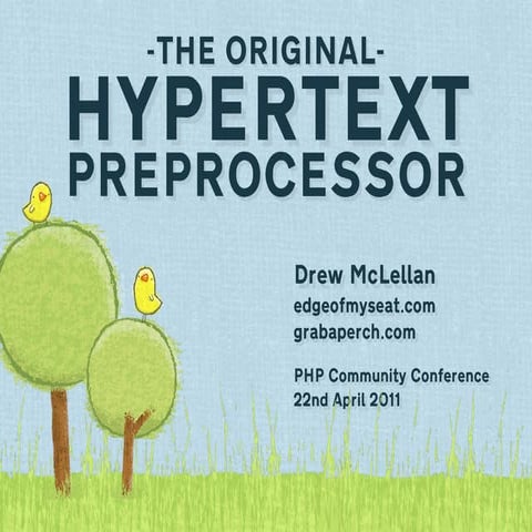 The Original Hypertext Preprocessor | PDF