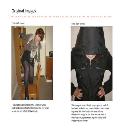 Original images and editing of them