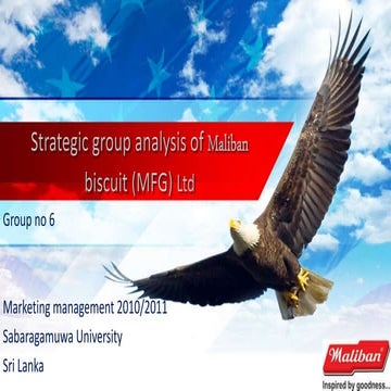 strategic group analysis of maliban biscuits (MFG) Ltd.