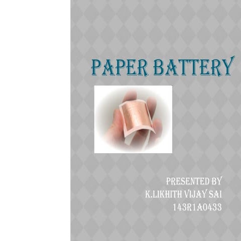  paper battery