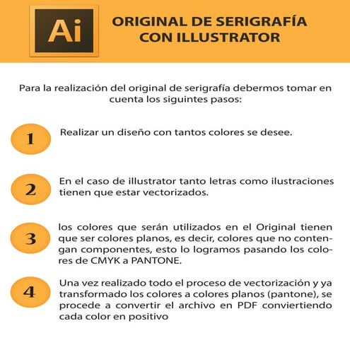 Original para serigrafía