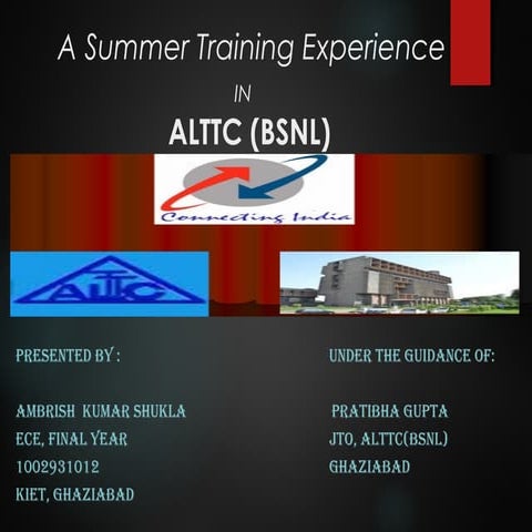 ALTTC(BSNL)   PPT BY AMBRISH KUMAR SHUKLA