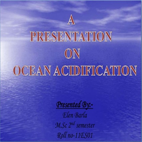 Ocean Acidification