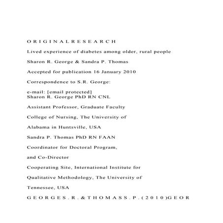 O R I G I N A L R E S E A R C HLived experience of diabete.docx