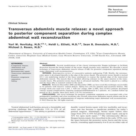 Abdominal wall: incisions and closures | PPTX